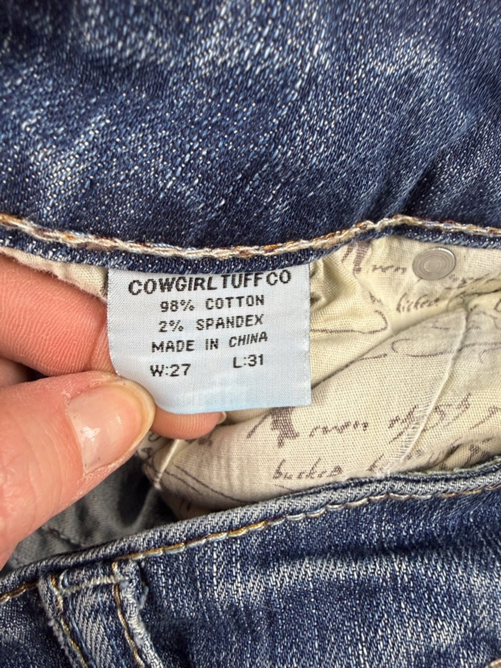 Cowgirl Tuff Bootcut Jeans – Size 27 (Excellent Condition) - Picture 12 of 13